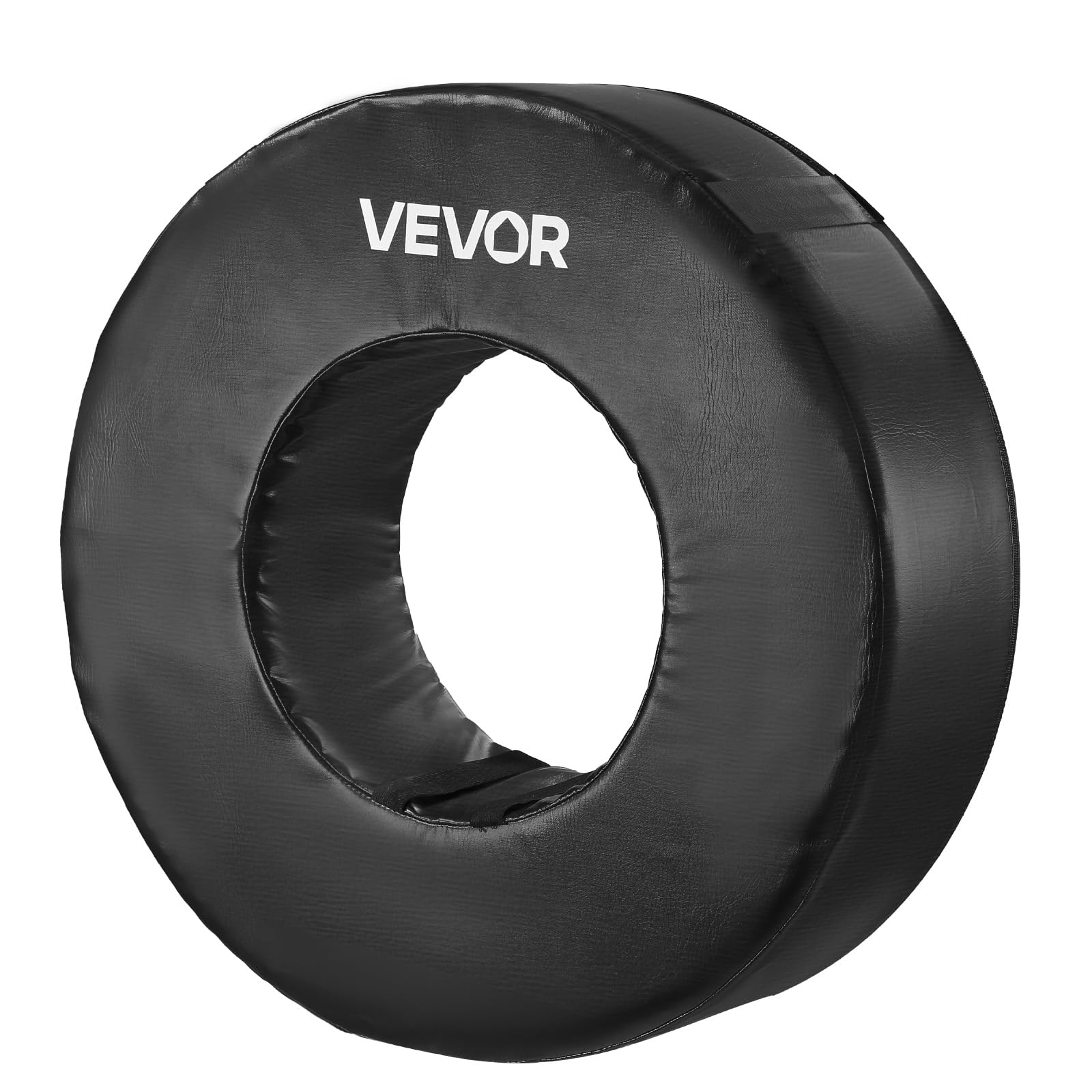 VEVOR Roue de Plaquage de Rugby en PVC Imperméable et Éponge Haute Densité, Matériels d’Entraînement de Football Américain avec Sangles, Équipement pour Exercices Tacle Blocage Défense, Noir