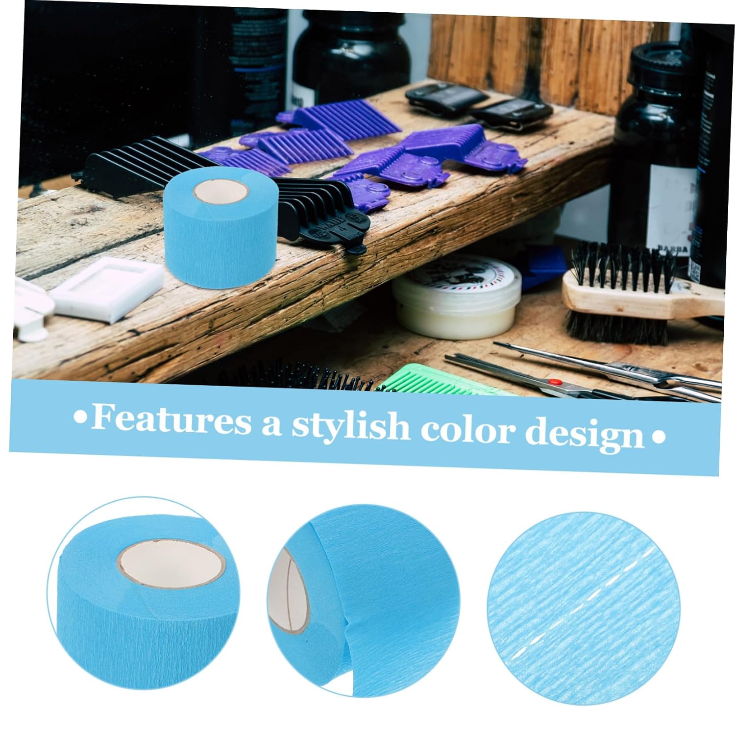 Disposable Neck Strip Paper for Barbershops and Beauty Salons 5 Rolls