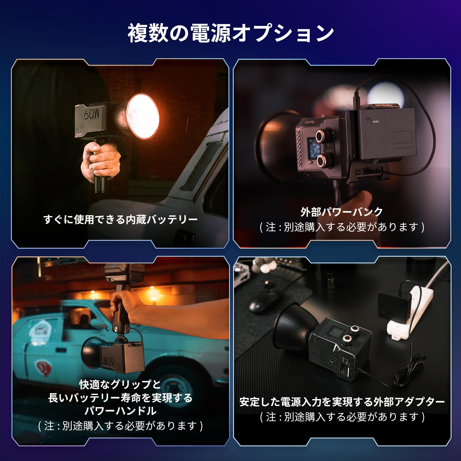 Amazon | SmallRig RC 60C RGB LED ビデオライト 2500K-10000K 色温度