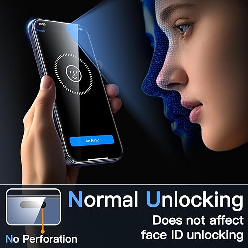 Vista 8 de JETech Protector de Pantalla para iPhone 17 Pro de 6.3 Pulgadas, Película de Vidrio Templado con Herramienta de Fácil Instalación, Dureza 9H