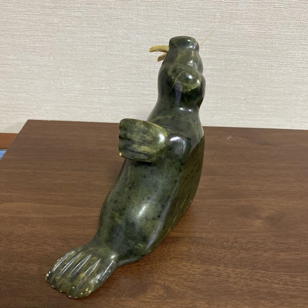 Thorn arts ソープストーン 熊 置物 カナダ Vintage Thorn Arts