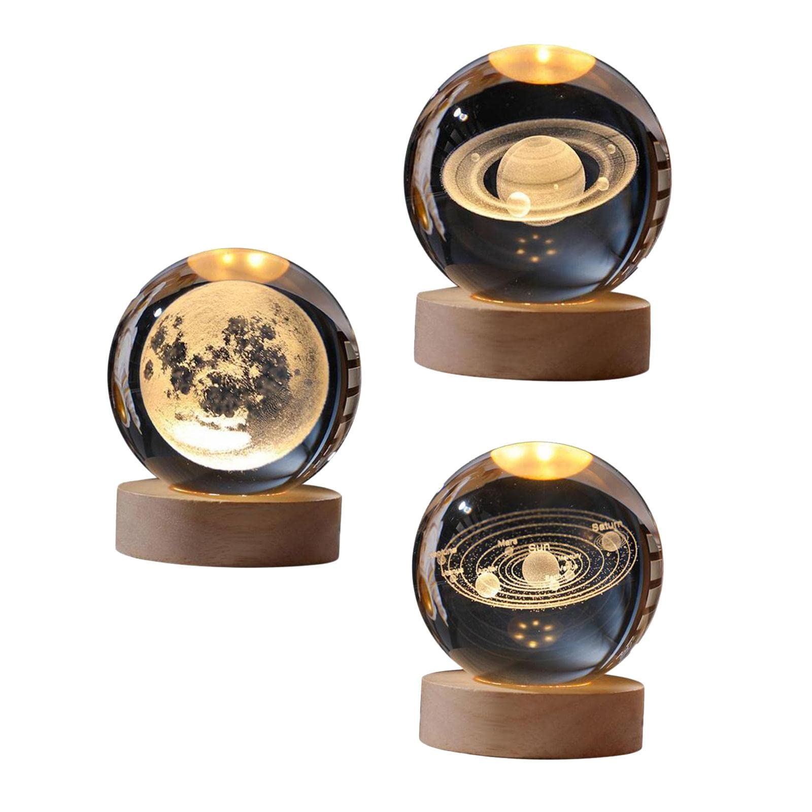 BNF 3pcs Ball Night Lamp with Base for Living Room Ornaments|Home & Garden | Lamps, Lighting & Ceiling Fans | Night Lights-image-24