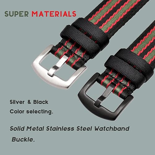 Miniatura 6 de Correa de nailon tejida compatible con Samsung Gear S2 SM-R720SM-R730 Smartwatch de ajuste rápido, suave y transpirable, correa deportiva de repuesto