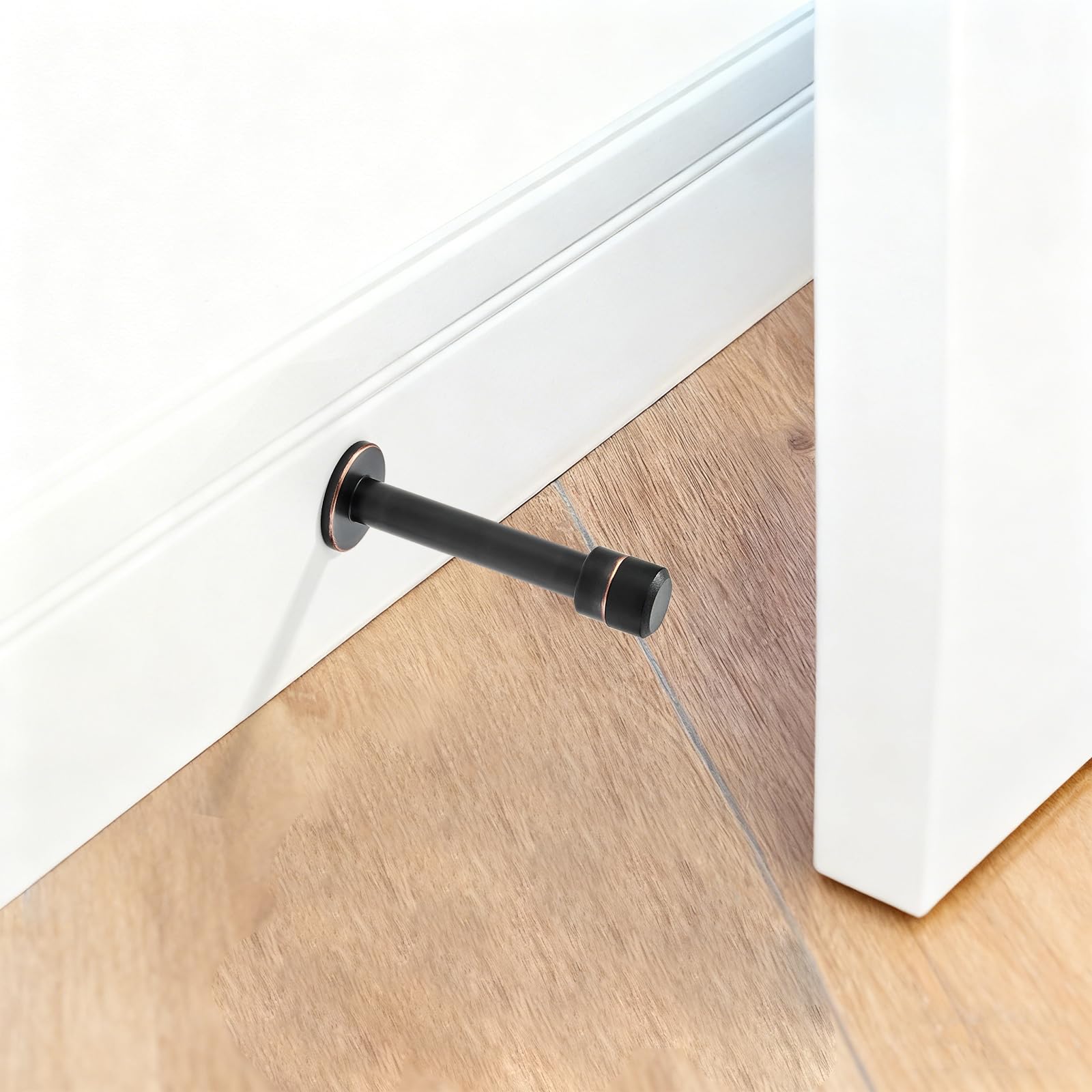 KHTUMEWARE-DS367 Rustic Black Door Stops 2-Pack in Rustic Black — KHTUMEWARE