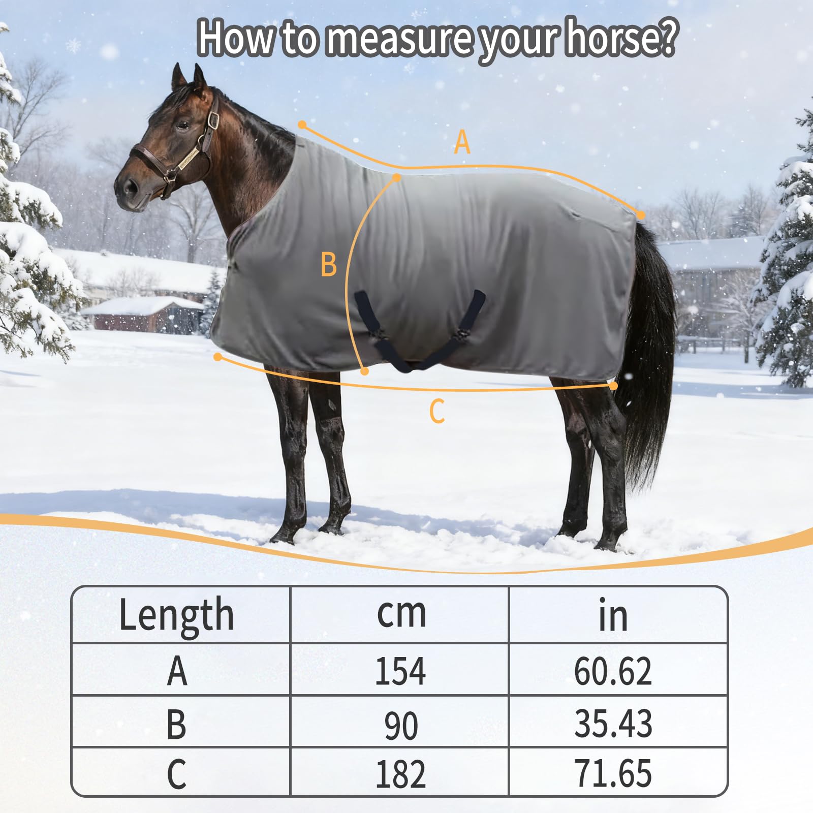 Coperta Invernale per Cavallo in Pile, Coperta Calda per Esterni, con Cingue Incrociate e Chiusura Pettorale Regolabili, Morbida e Traspirante, Protezione dal Freddo