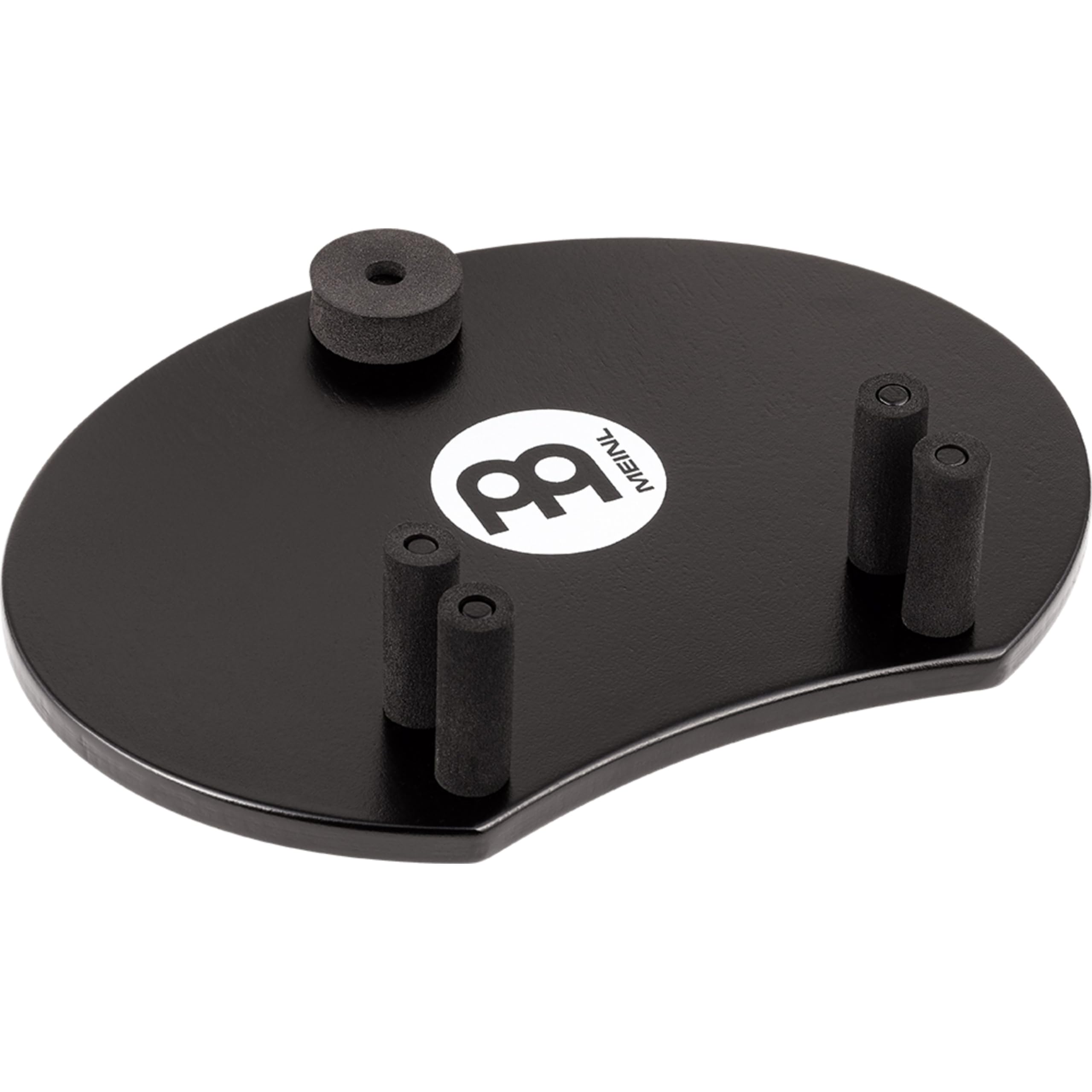 Meinl Percussion Tambourine Holder Set – Fußtamburin - Set mit Meinl Headliner Tambourine und Bodenhalterung - Baltische Birke, Schwarz (MPTHS)