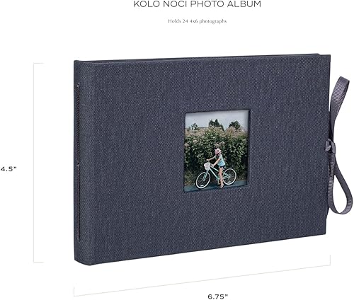 Miniatura 10 de Kolo Noci - Álbum de fotos pequeño de 4 x 6 pulgadas con capacidad para 24 fotos ideal para bodas y libros de bebés color rojo