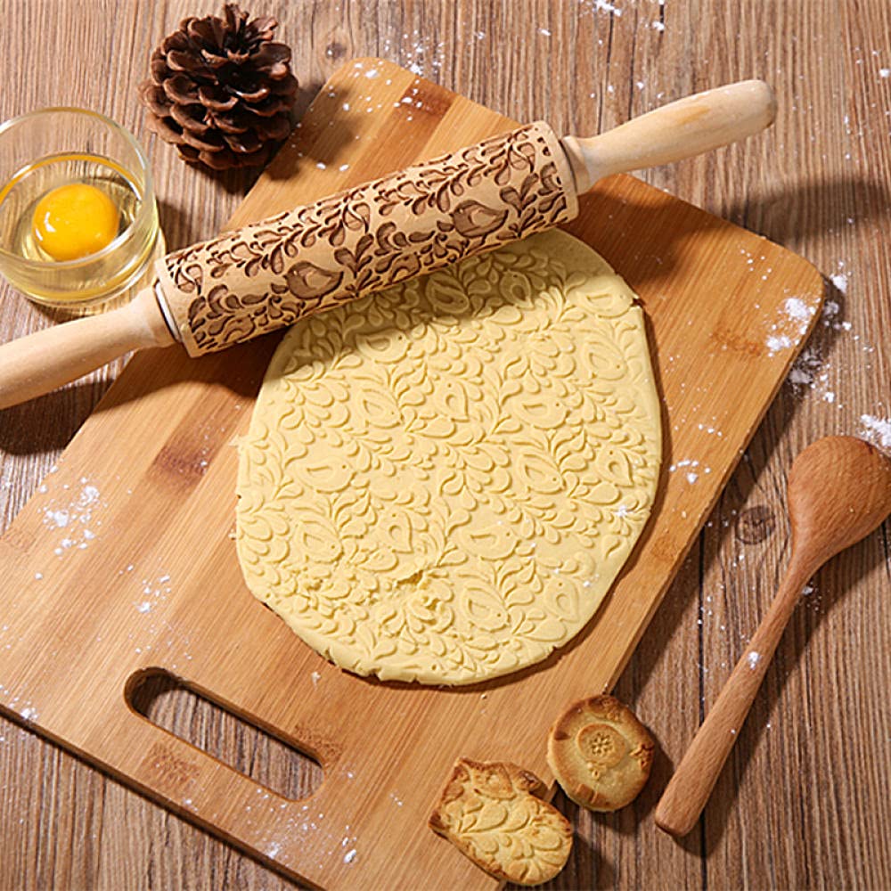 Nudelholz, Nudelhölzer Nudelholz Holzrolle Backen Prägen Küchenwerkzeug