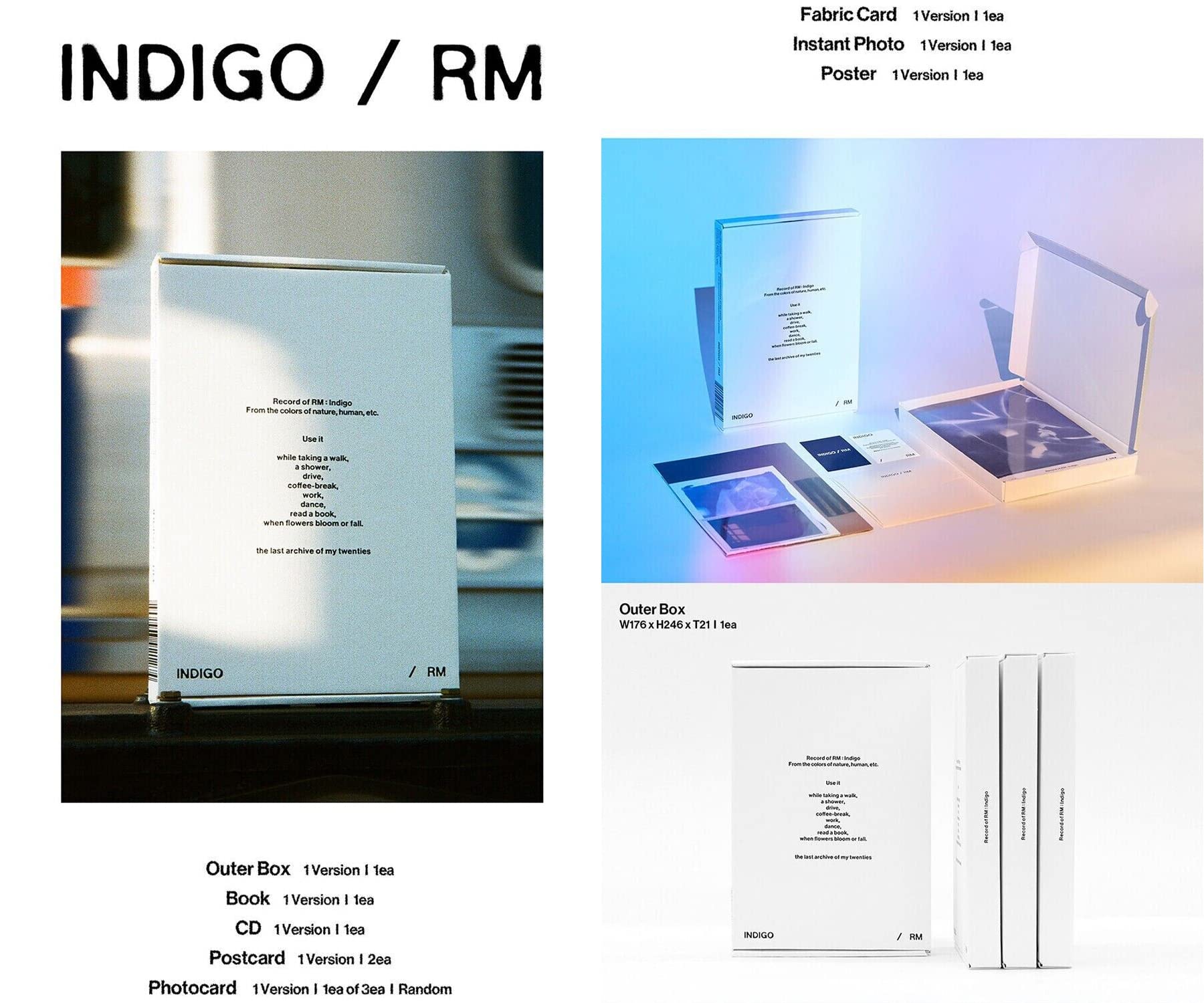 INDIGO / RM フォトカードポスター indigo - rm
