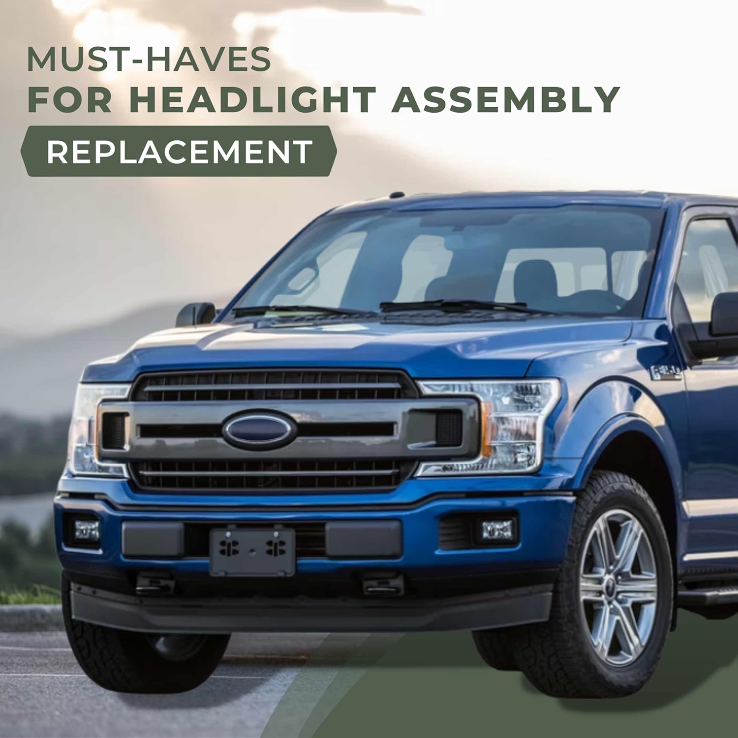 TonGass (6-Pack) Exact Replacement Pivot Headlight Retaining Clips Compatible with Ford F-150 F-250 F-350 Bronco 1992-1996 Lincoln Mercury Models Headlight Retainer Pin Made of Automotive-Grade Steel