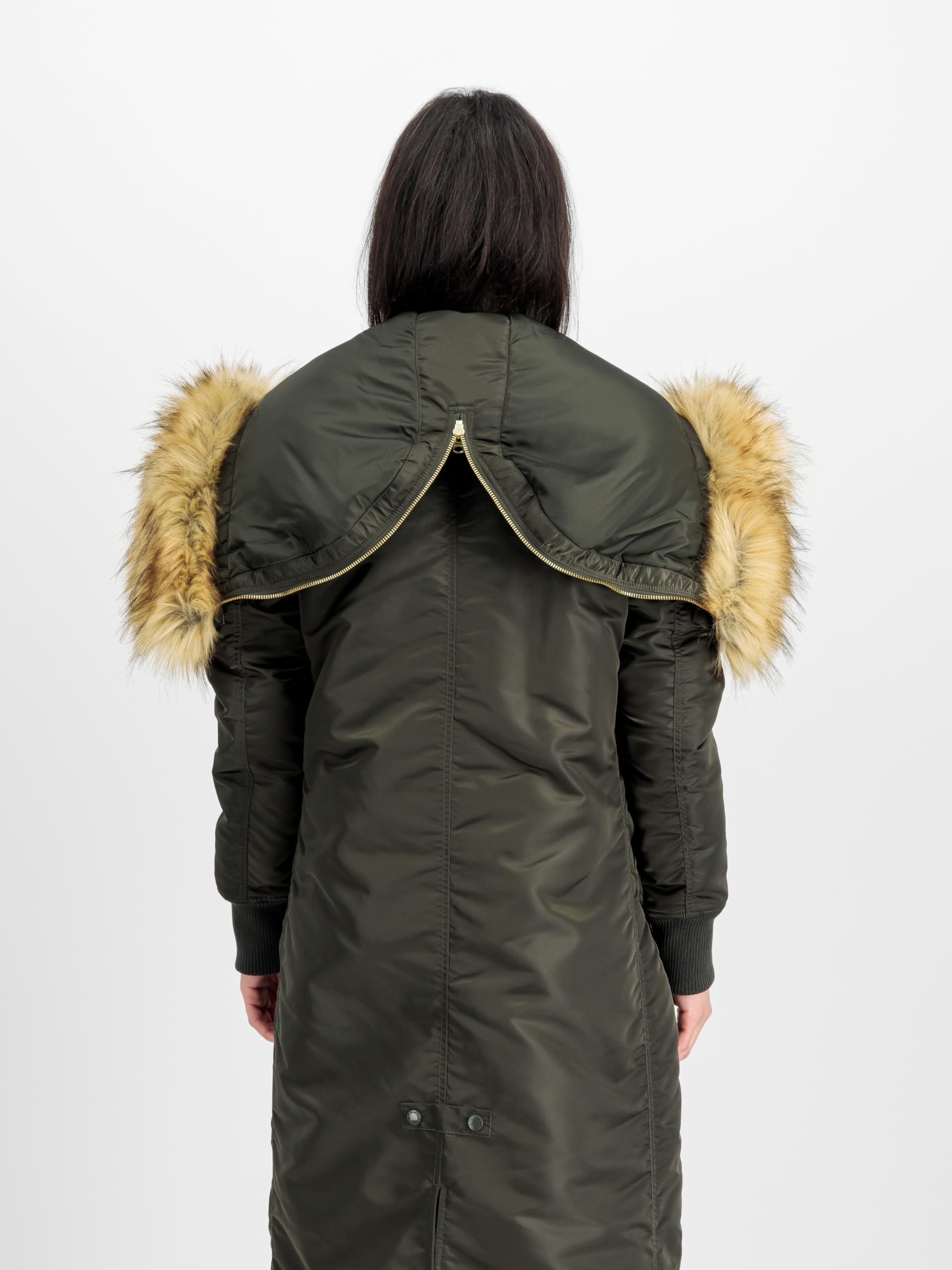 ALPHA INDUSTRIES Long Fishtail Chaqueta Mujer (Pack de 1)