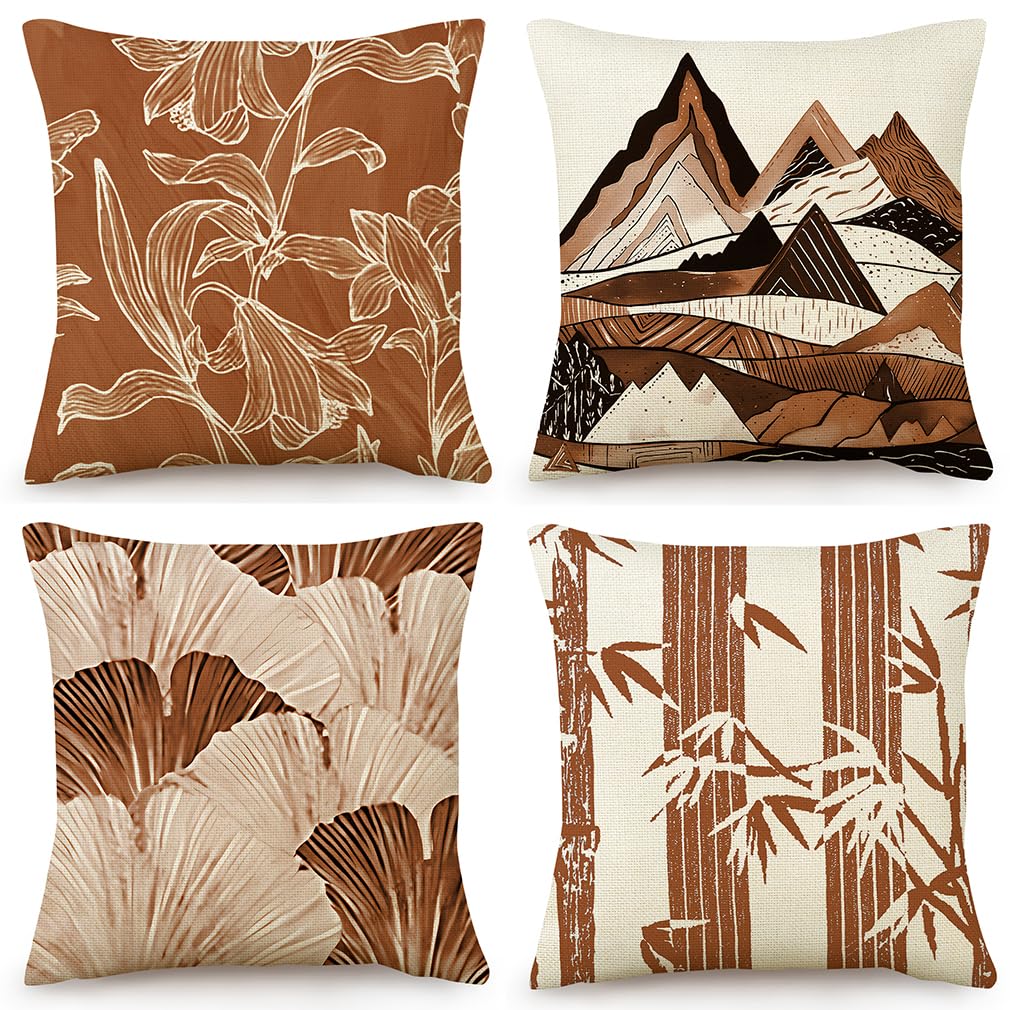 Housse coussin 60x60 imprimé lavable et durable quatre saisons