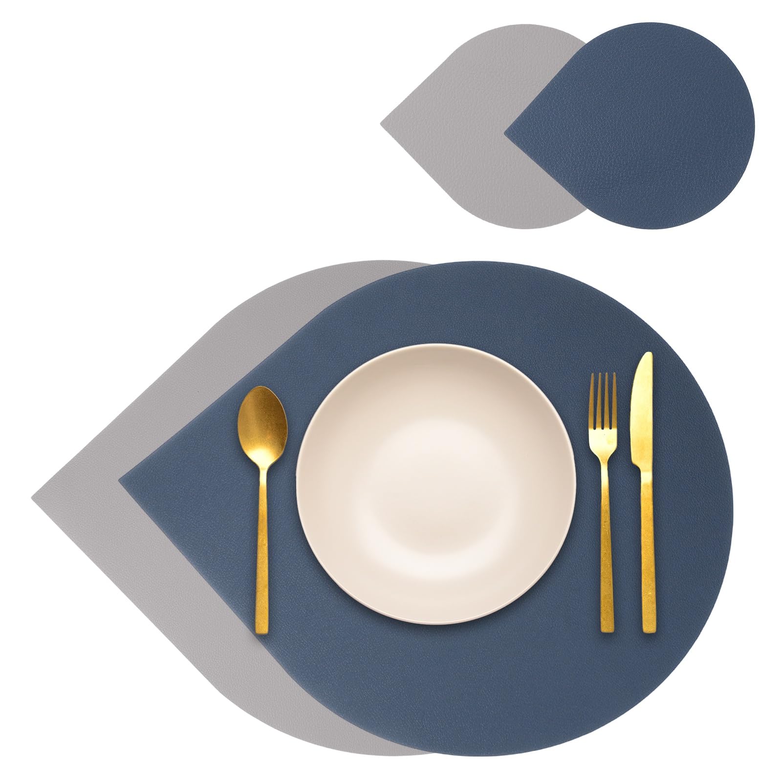 Set de table en cuir anti-tache et résistant à l'huile pour table propre