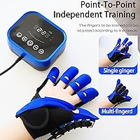 Vista 5 de Finger Rehabilitation Robot Gloves, Hand Dysfunction Training Device, Training Time/Intensity Adjustable, for Hand Stroke Hemiplegia Arthritis