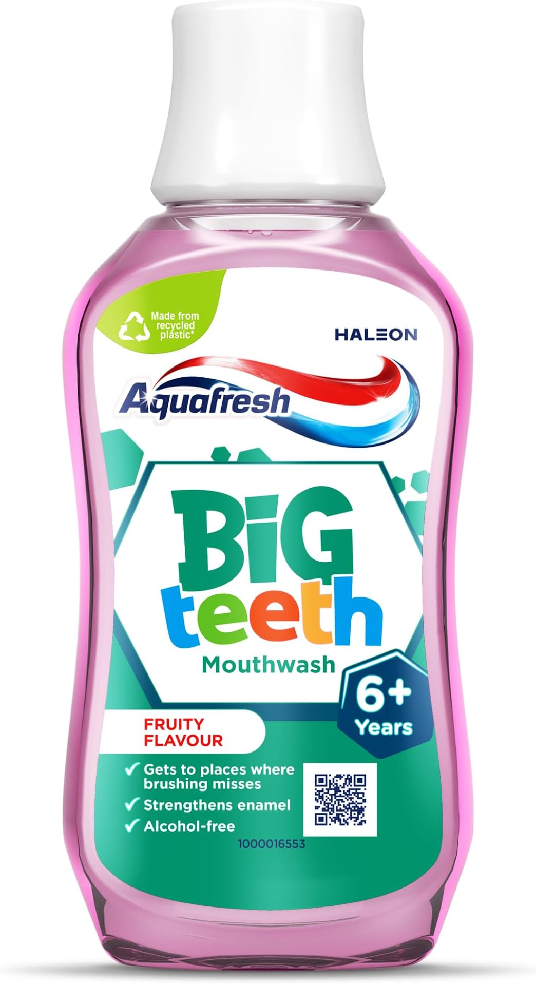 Aquafresh Mouthwash for Kids, Big Teeth Mouthwash for Children 6-8 Years, Fruity Flavour, 300 ml