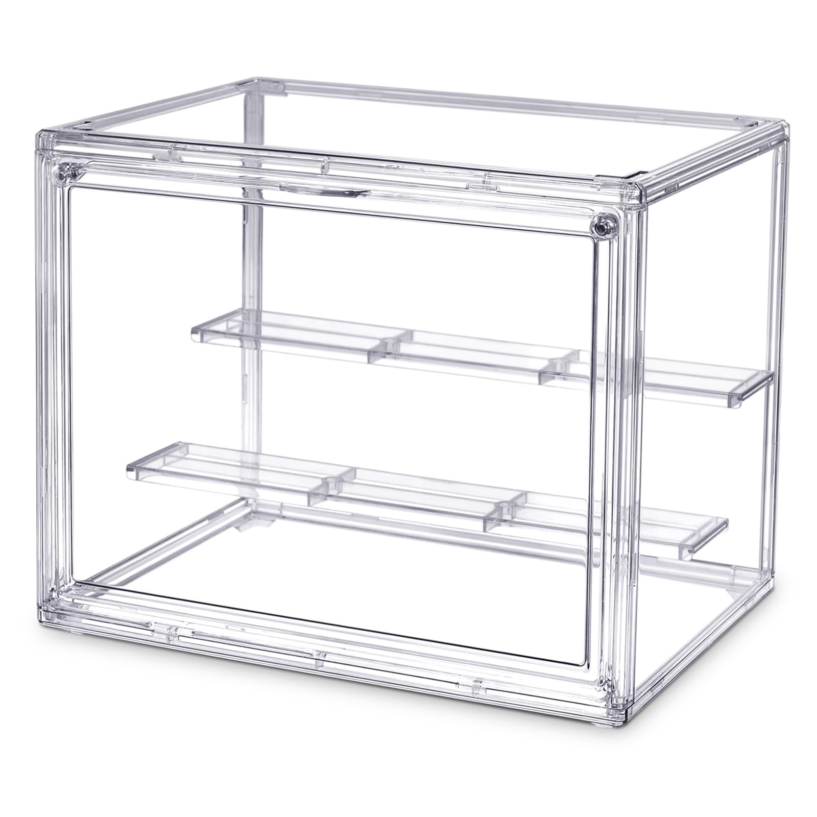 Setzkasten aus Acrylglas für Mini Figuren | Figuren Vitrine mit 3 Ebenen | Schaukasten Transparent