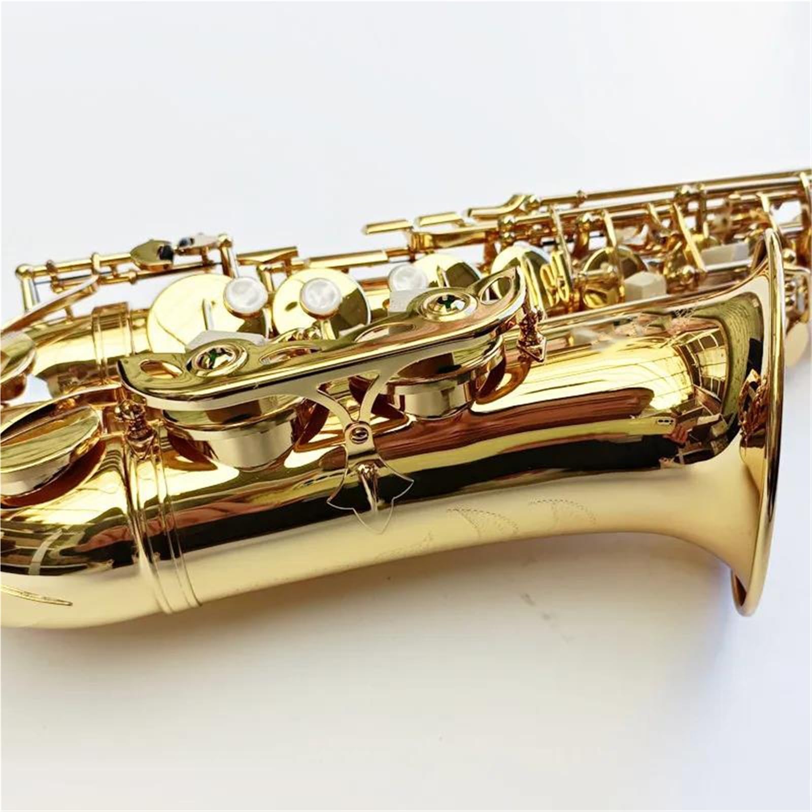 Sassofono Ancia Per Sassofono Contralto Professionale E Fall Con Bocchino In Oro E Testa In Ottone