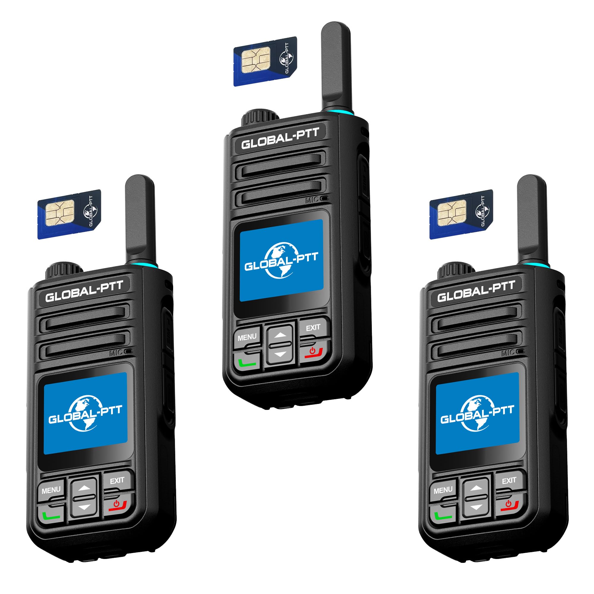 Satellite Walkie Talkies Global-PTT Advanced Walkie Talkie 2-Pack: Long ...