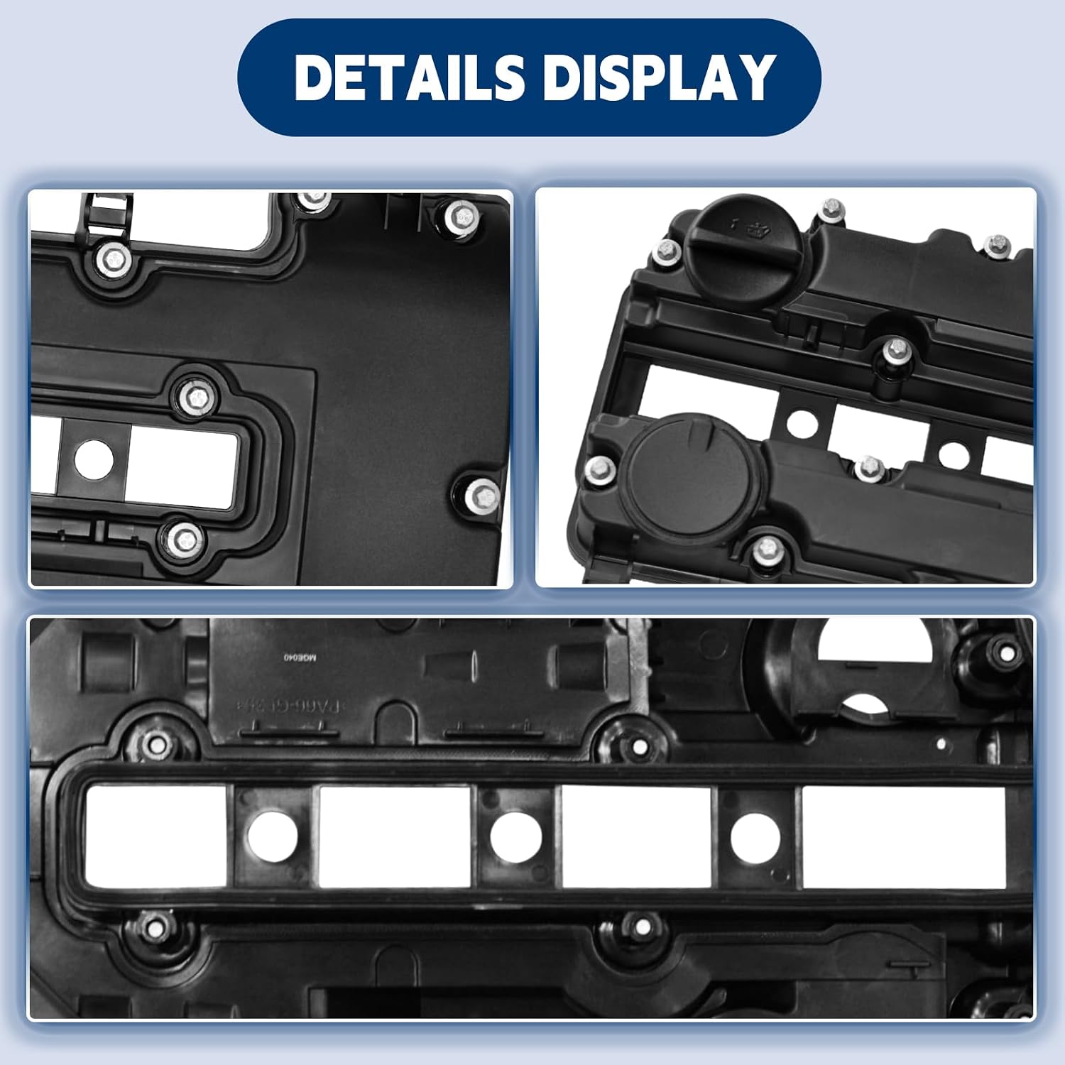AERDM Engine Valve Cover kit w/Gaskets & Bolts & Oil Filler Cap Compatible with 2011-2020 Chevy Cruze Sonic Volt Trax Buick Encore ELR Encore 1.4L Turbo Replaces # 55573746 25198498 25198874