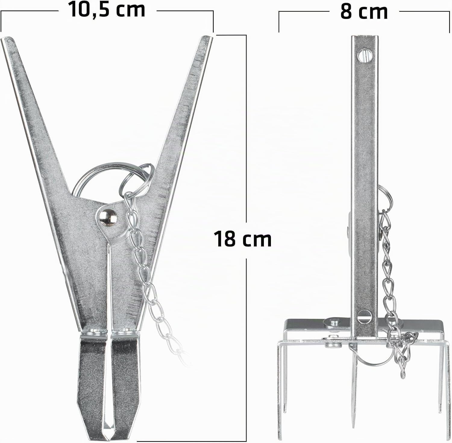 Gardigo® 4 Trampas para Topos | Ahuyentador de Topos | Trampa Topillos, Campañoles o Ratas de Jardin y Animales de Madriguera | Anti Topo Ultra-Eficaz con Altas Tasas de Captura, Fácil de Usar