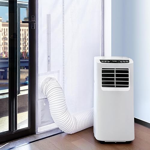 Loviga Kit de ventilación portátil de ventana de CA para puerta corredera, 100% sellado portátil de aire acondicionado kit de sellado para secadora