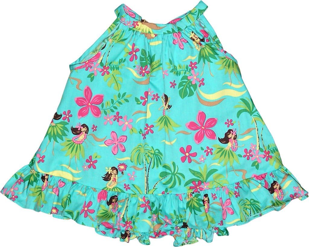 RJC Baby Girl's Hula Spring Halter Ruffle Hawaiian 2 Piece Dress Set