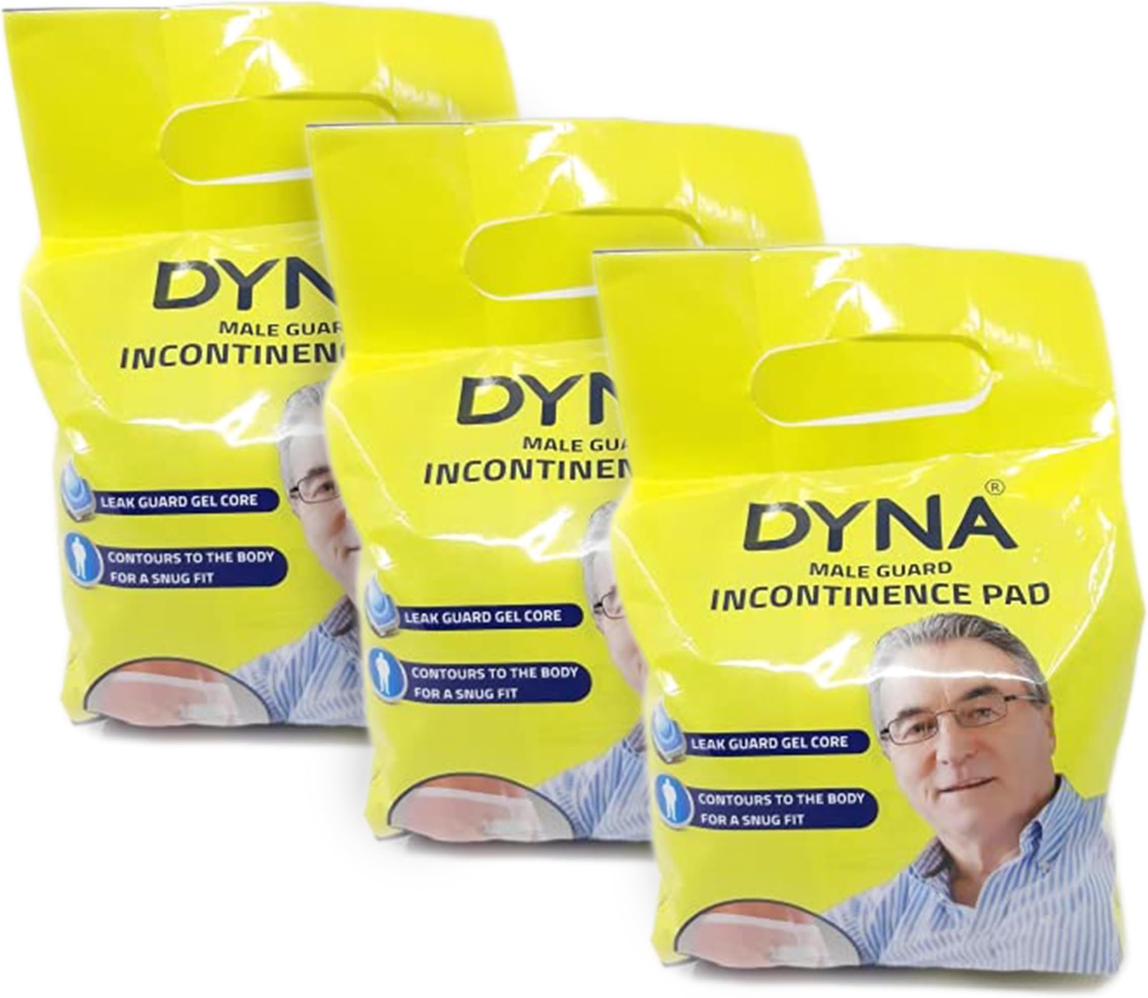 Dyna Urinary Incontinence Pads (Male Guard, Pack of 3)…