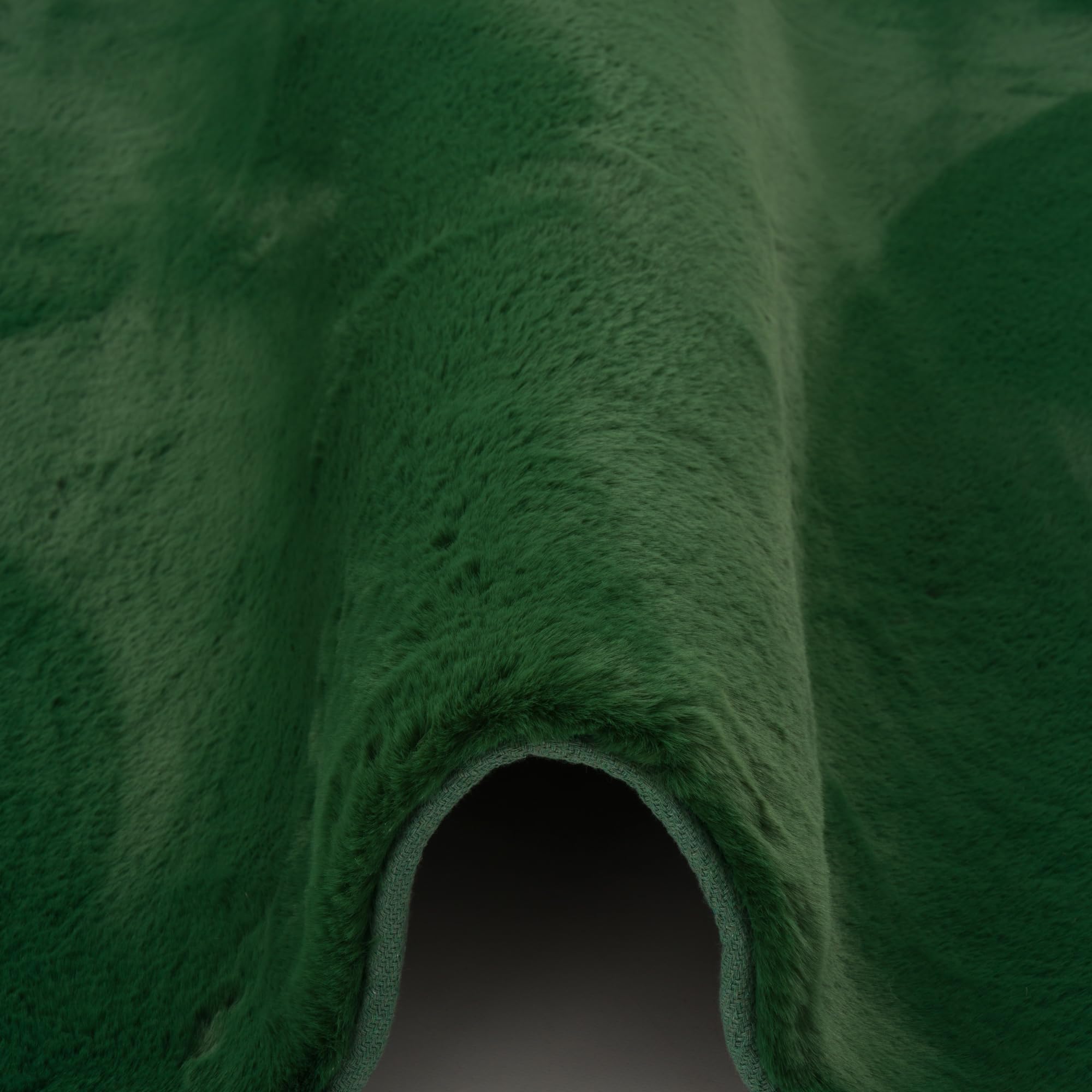Pergamon Luxe Super Soft Art Tapis en Fourrure Plush Vert Sapin | Super Moelleux | Salon Chambre à Coucher Chambre d'enfants