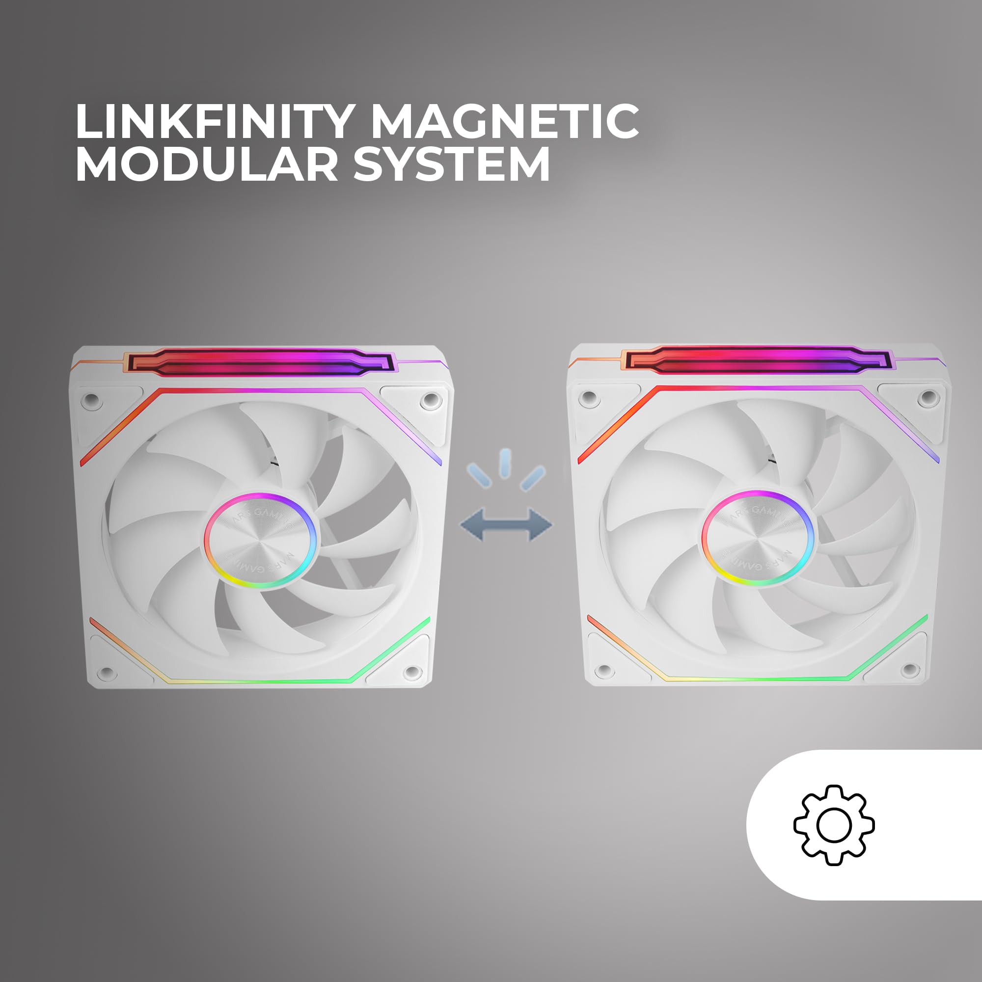Mars Gaming MFD, Ventilador 120mm CHROMA RGB Dual Automático, Ultra Silencioso 14dB, Conexión Molex 4PIN, Sistema Antivibraciones, Transparente — view 45