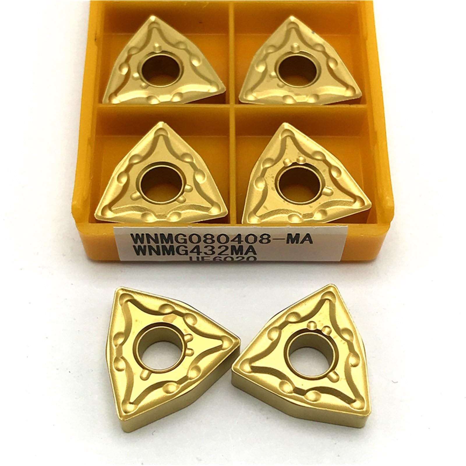 Narzędzia tokarskie, 10 sztuk WNMG080408 MA VP15TF wkładki węglikowe narzędzie zewnętrzne metalowa wkładka CNC WNMG 080408 cięcie(WNMG080404 MA UE6020)