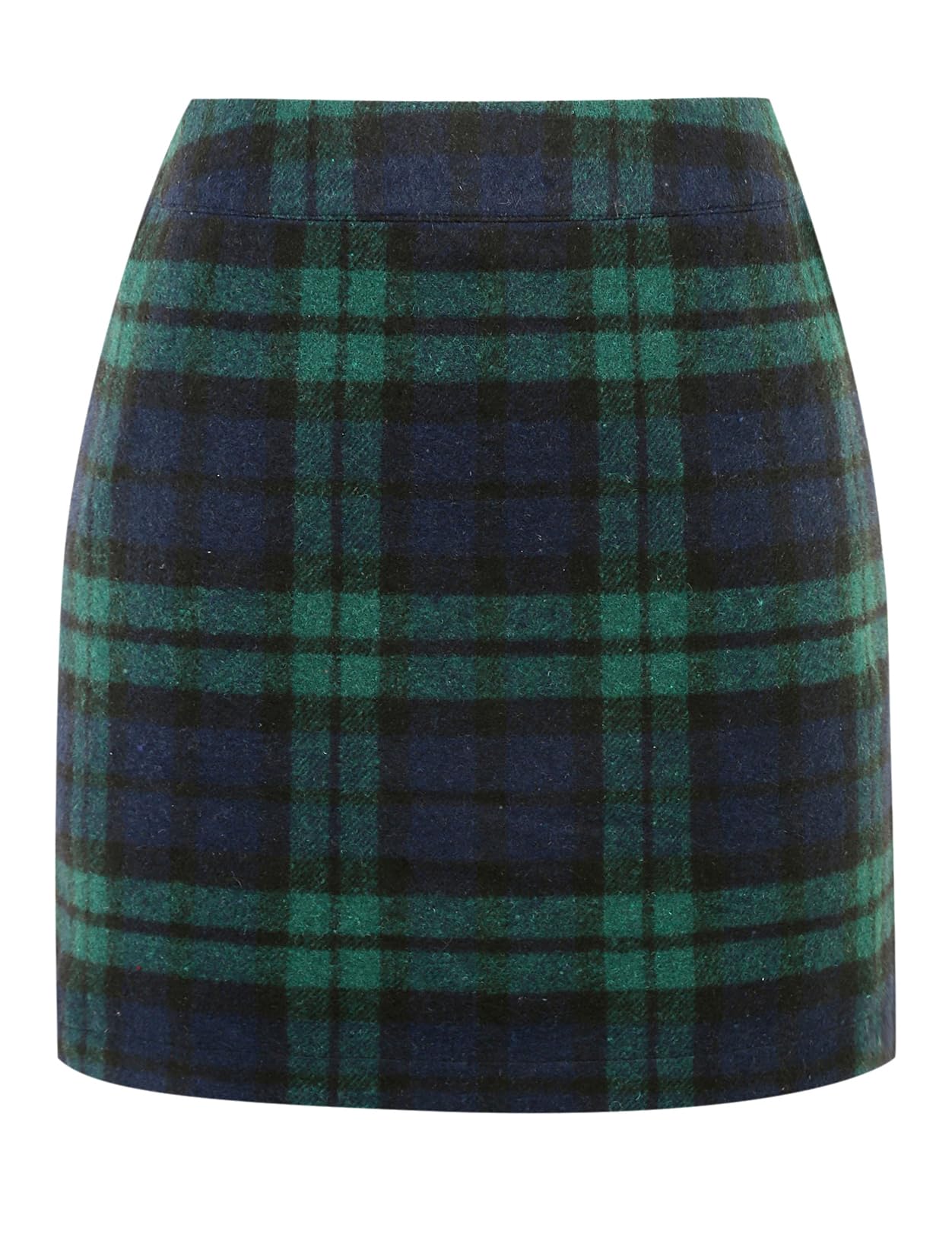 IDEALSANXUN Womens Plaid Mini Skirt Fall Winter High Elastic Waist Short Pencil Skirt