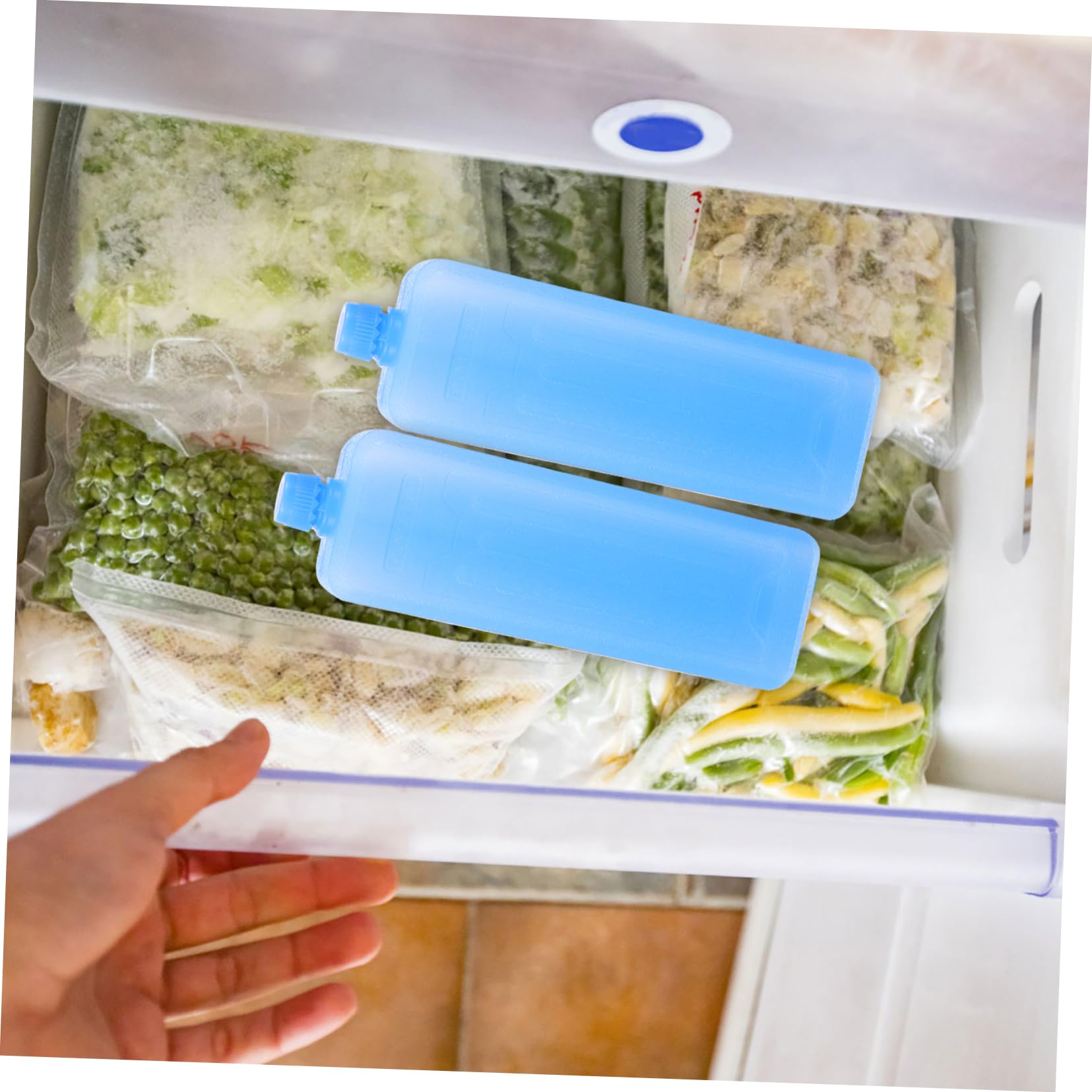 ibasenice 4Pcs for Coolers Reusable Freezer Boxes with Sealed Design for Easy Use Cooling and Preservation for Home Camping and Transportation