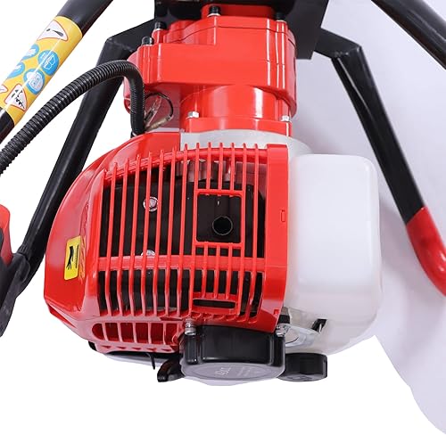 Miniatura 7 de Excavadora de agujeros de poste, 43 CC 1.7 HP, extractor de agujeros de poste de gasolina de 2 tiempos con 3 brocas para plantas de jardín de granja