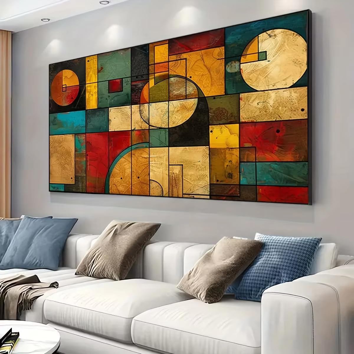 XIANGPEIFBH Modern Abstract Canvas Art Print, Art Decoration Style Wall Hung Poster, Suitable for Decor in Living Rooms, Bedrooms(70x140cm/28x55in/Unframed)