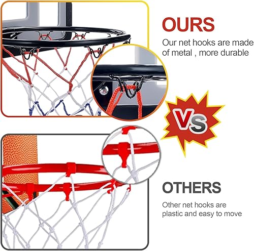 Miniatura 2 de Aro de baloncesto para niños para jugar en interiores y exteriores, altura ajustable de 2.9 a 6.2 pies, aro de baloncesto para niños, juguetes