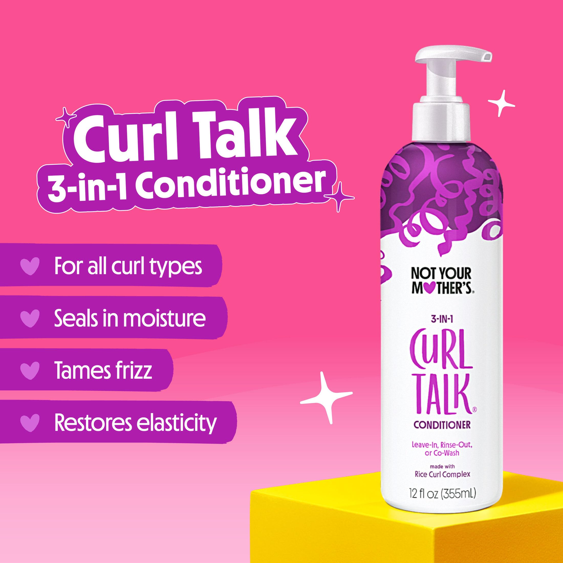 Not Your Mother's Curl Talk Lot de 2 shampoings et après-shampoing pour cheveux bouclés 355 ml