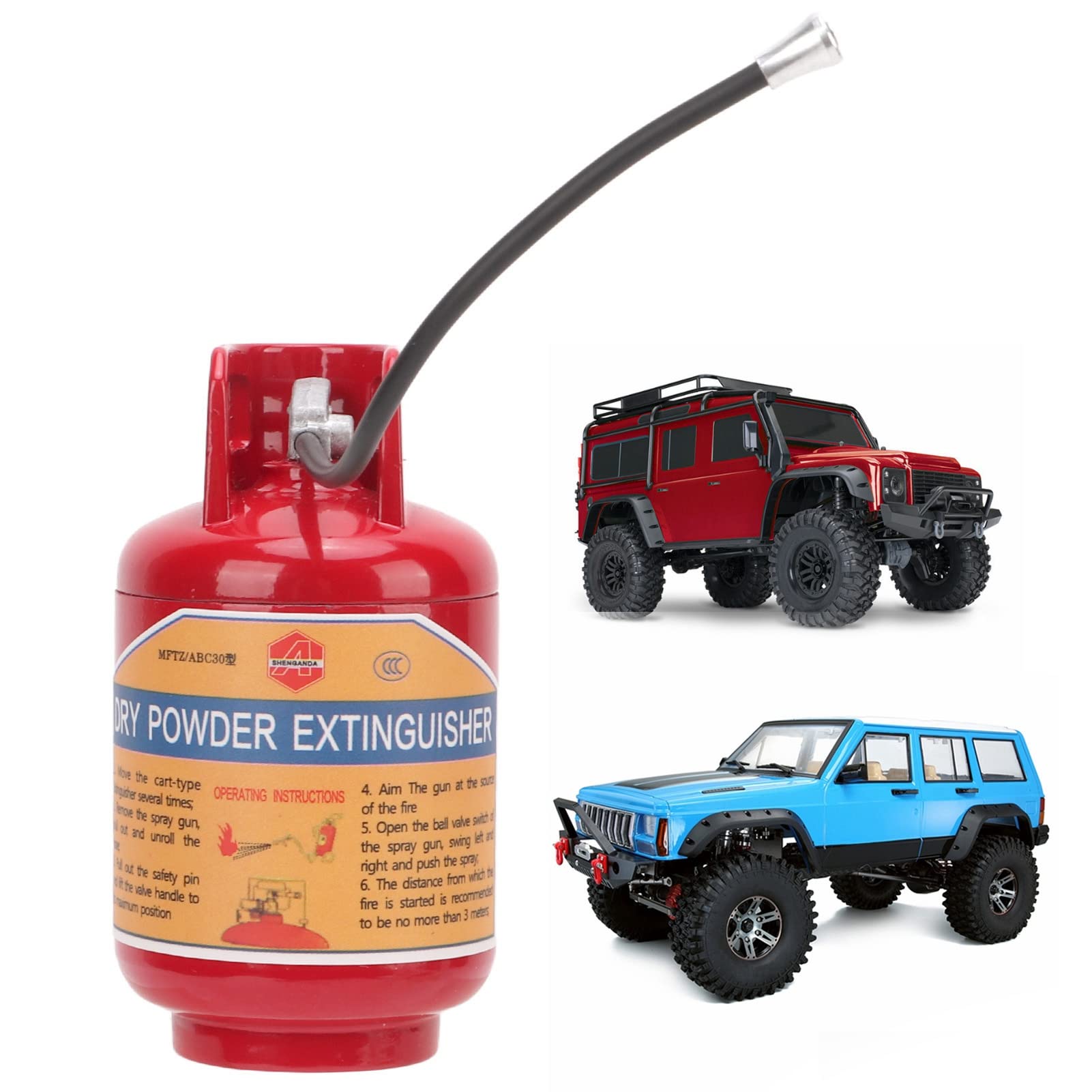 Symulacja RC 1/10 gaśnica przeciwpożarowa uniwersalna dekoracyjna gaśnica RC dla TRX4 dla osiowego SCX10