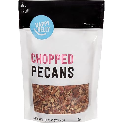 Amazon Brand - Happy Belly Chopped Pecans, 8 oz