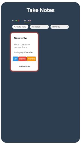 TakeNotes – vue 2