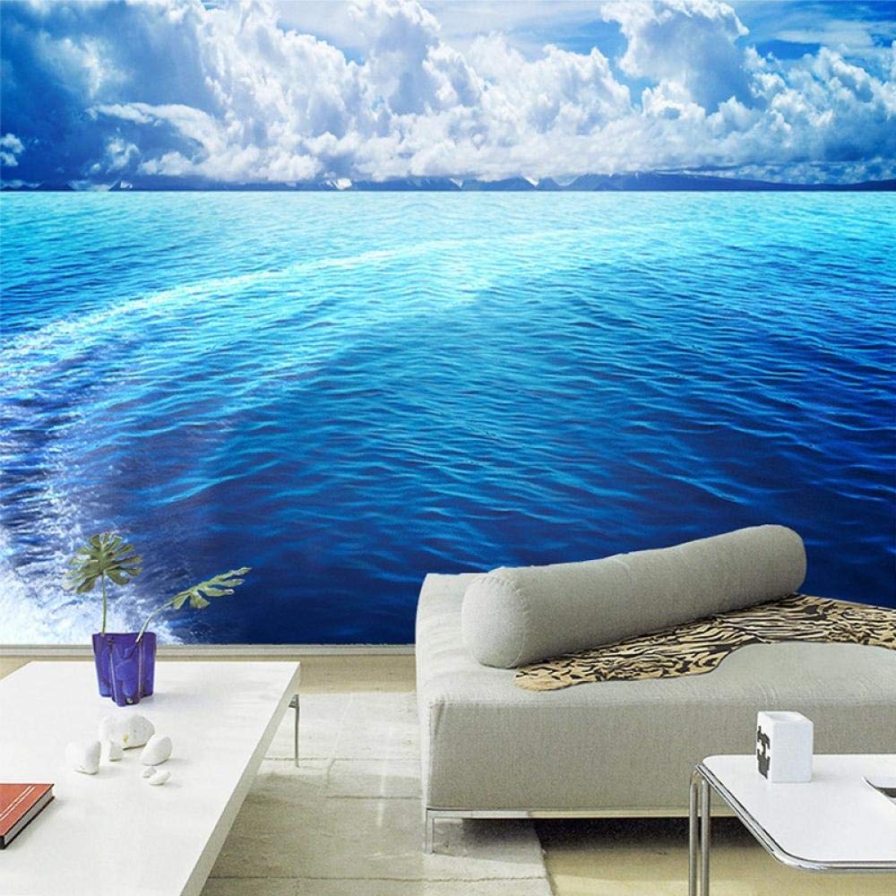 Papier peint paysage de mer 3D stéréo WLLLO salon décoration murale chambre 300x210