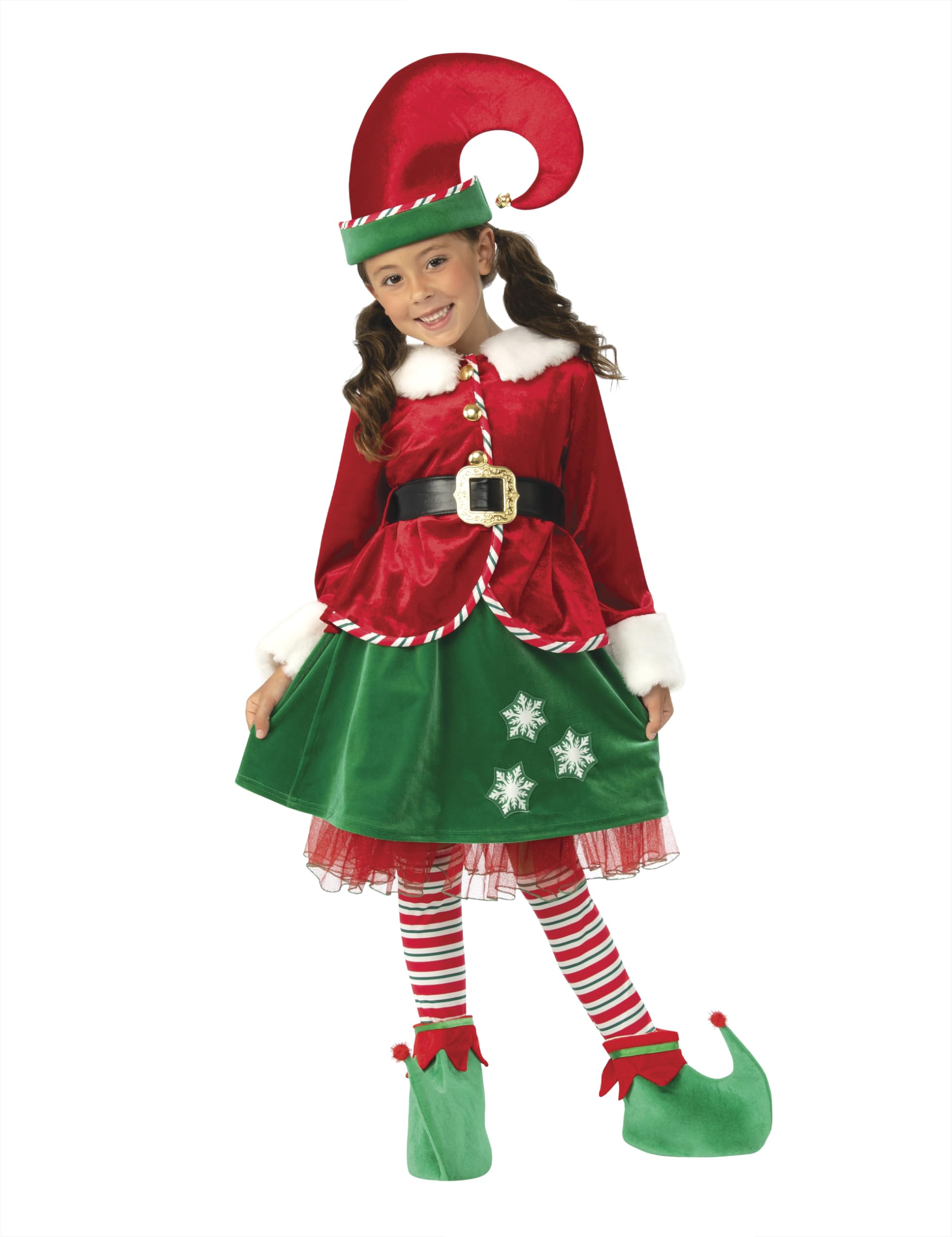 Rubies 74-9112SXXS Disfraz Elfo Girl Deluxe Inf Elves Costume, Multicoloured, XXS (3-4 AÑOS)