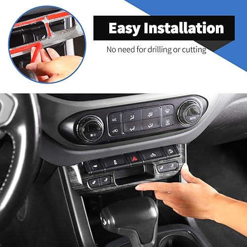 Miniatura 4 de Voodonala Cubierta del panel de control de la lámpara de advertencia de la consola central interior de Chevrolet Colorado compatible con Chevrolet