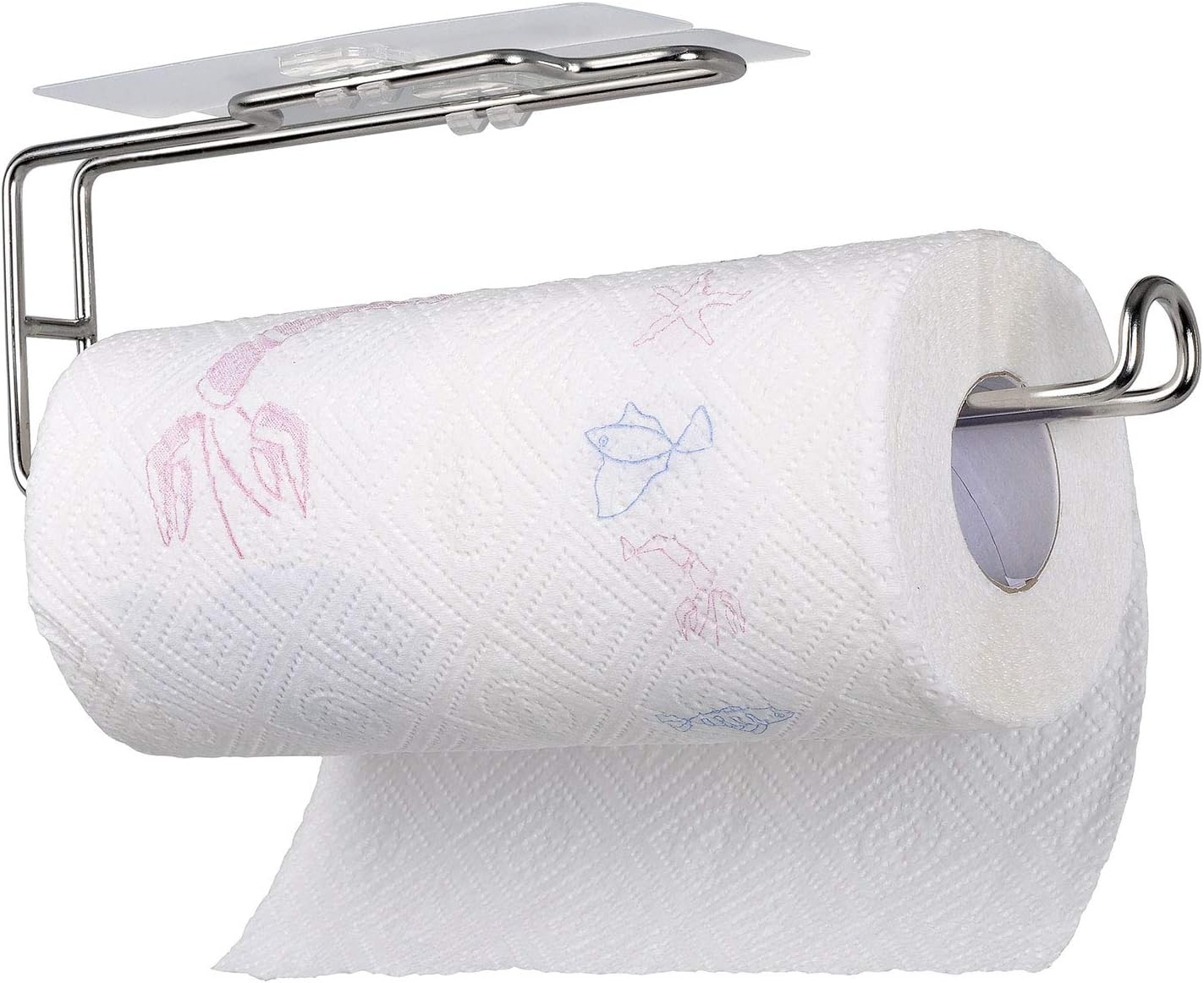 Under Cabinet Paper Towel Holder,ECROCY Paper Towel Rack,Wall Mount and No Drilling - Stainless Steel