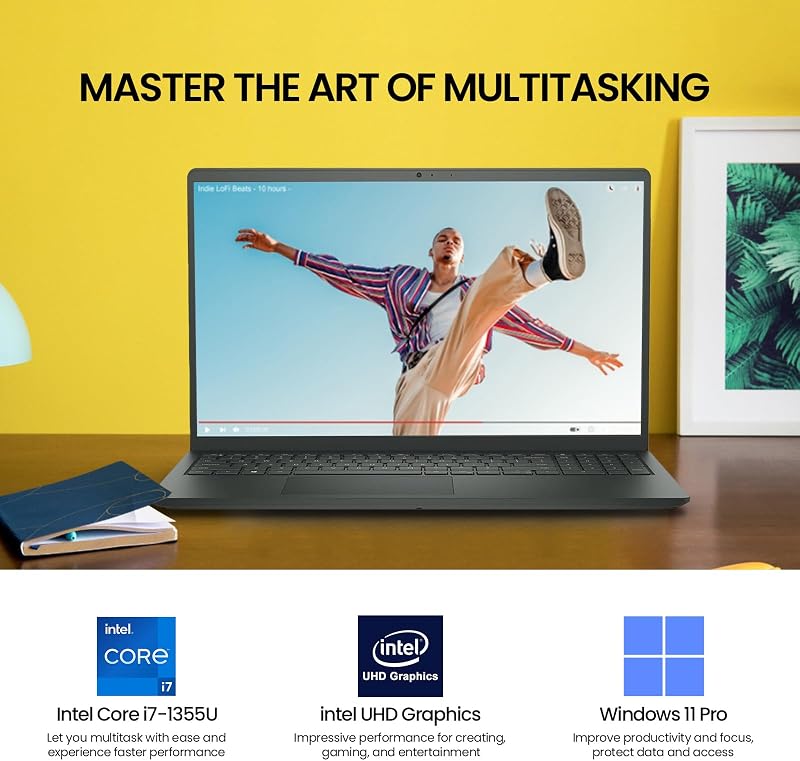 Dell 15 Laptop Touchscreen Computer, 15.6" FHD (1920x1080) IPS Touch Screen Business Laptop PC, 13th Gen Intel Core i7 (10-Core), Windows 11 Pro, 32GB RAM 2TB SSD, 10-Key Number Pad, USB-C, Wi-Fi 6 image 2