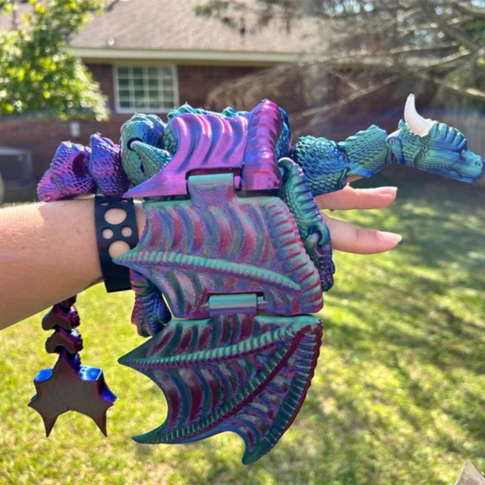 Marioneta De Mano De Dragón, Marioneta De Dedo De Dragón | Marioneta De Dedo De Pulsera De Dragón, Impresión, Marionetas De Animales Para Niños, Marionetas De Mano, Marionetas Lindas, Juguetes De