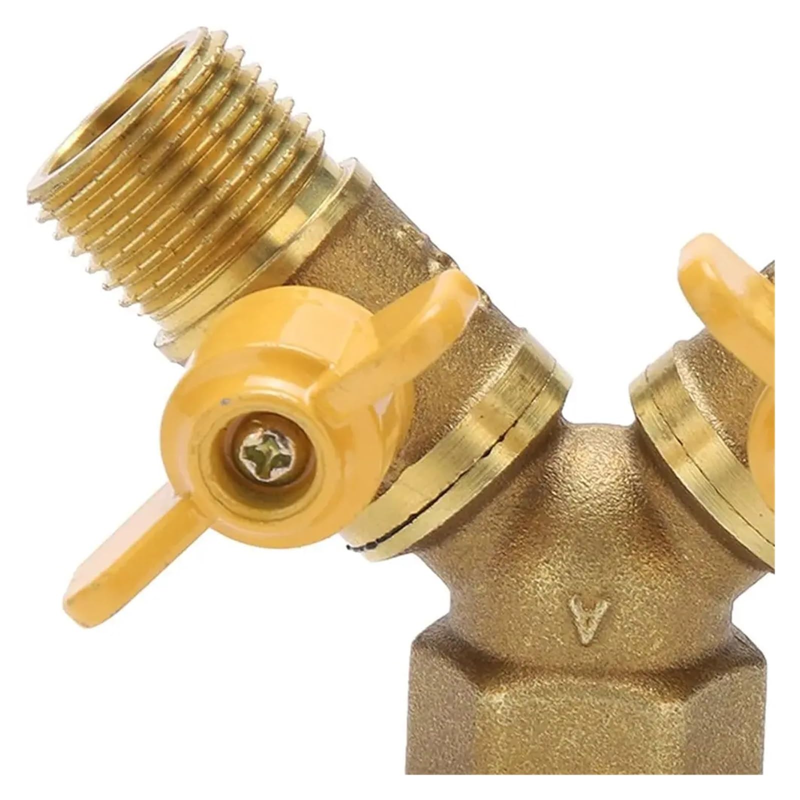 Llave de Paso Agua Conectores en Y de latón 2 vías for divisor agua