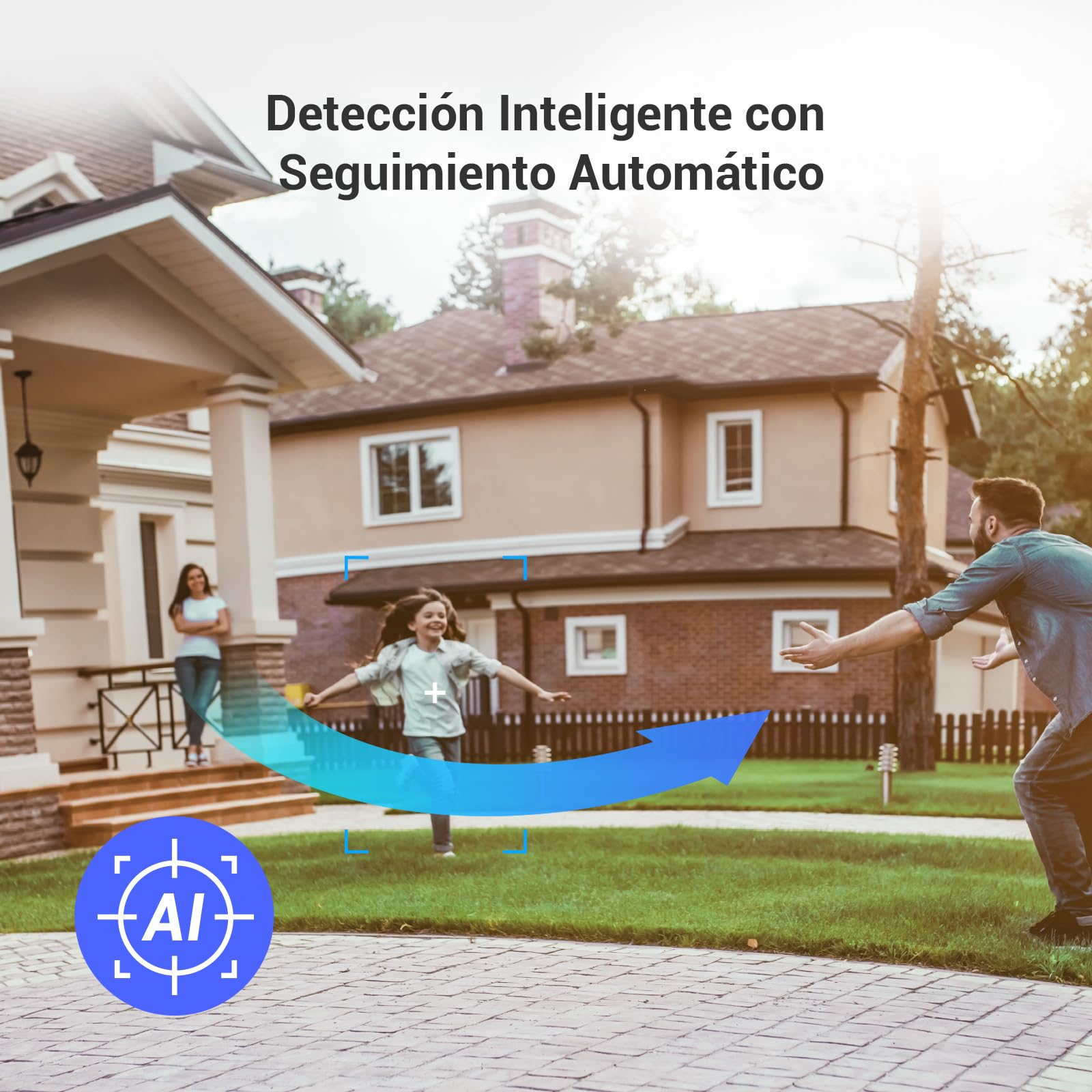 EZVIZ 2K Cámara de Vigilancia Exterior WiFi Inalámbrica 3MP Cámara de Batería Duración de 210 Días de 10400mAh, Audio Bidireccional, Detección Inteligente de Personas, CB8 y Panel Solar