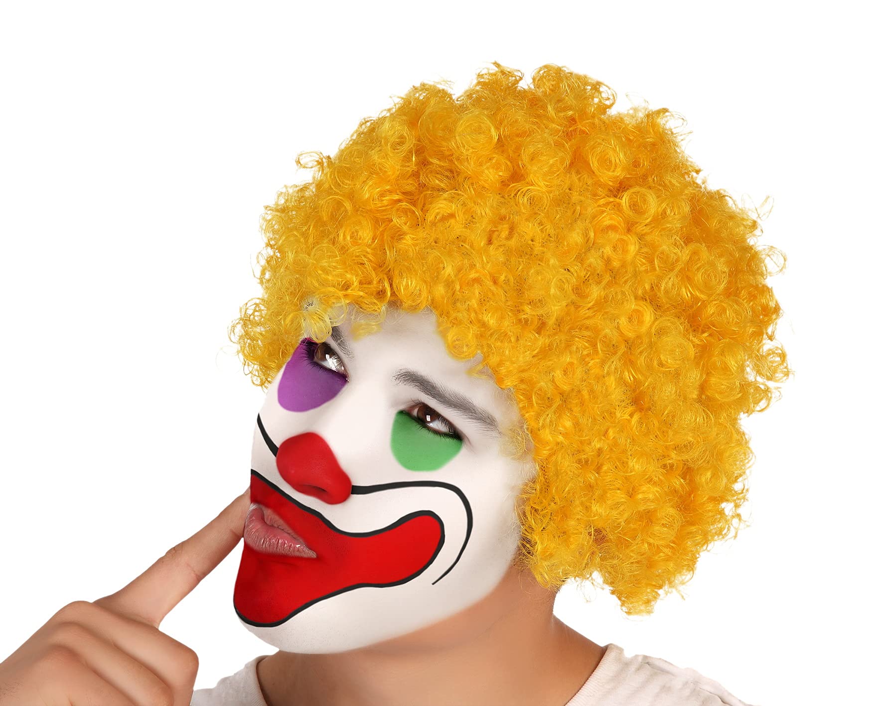 ATOSA 29840 Clown Wig Yellow Unisex - Adult