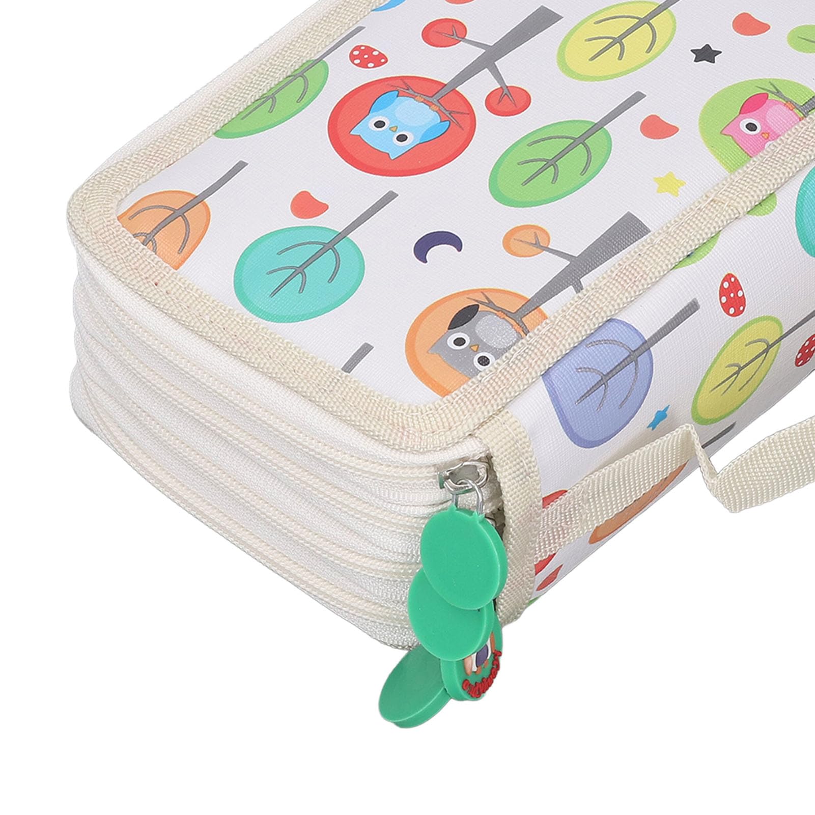 Wakects Astuccio Colorato Astuccio Grande in Pelle PU Portapenne Pieghevole di Grande capacità con Cerniera e Design a Forma di Cartone Animato per Artisti Studenti Conservazione di Disegni in Aula