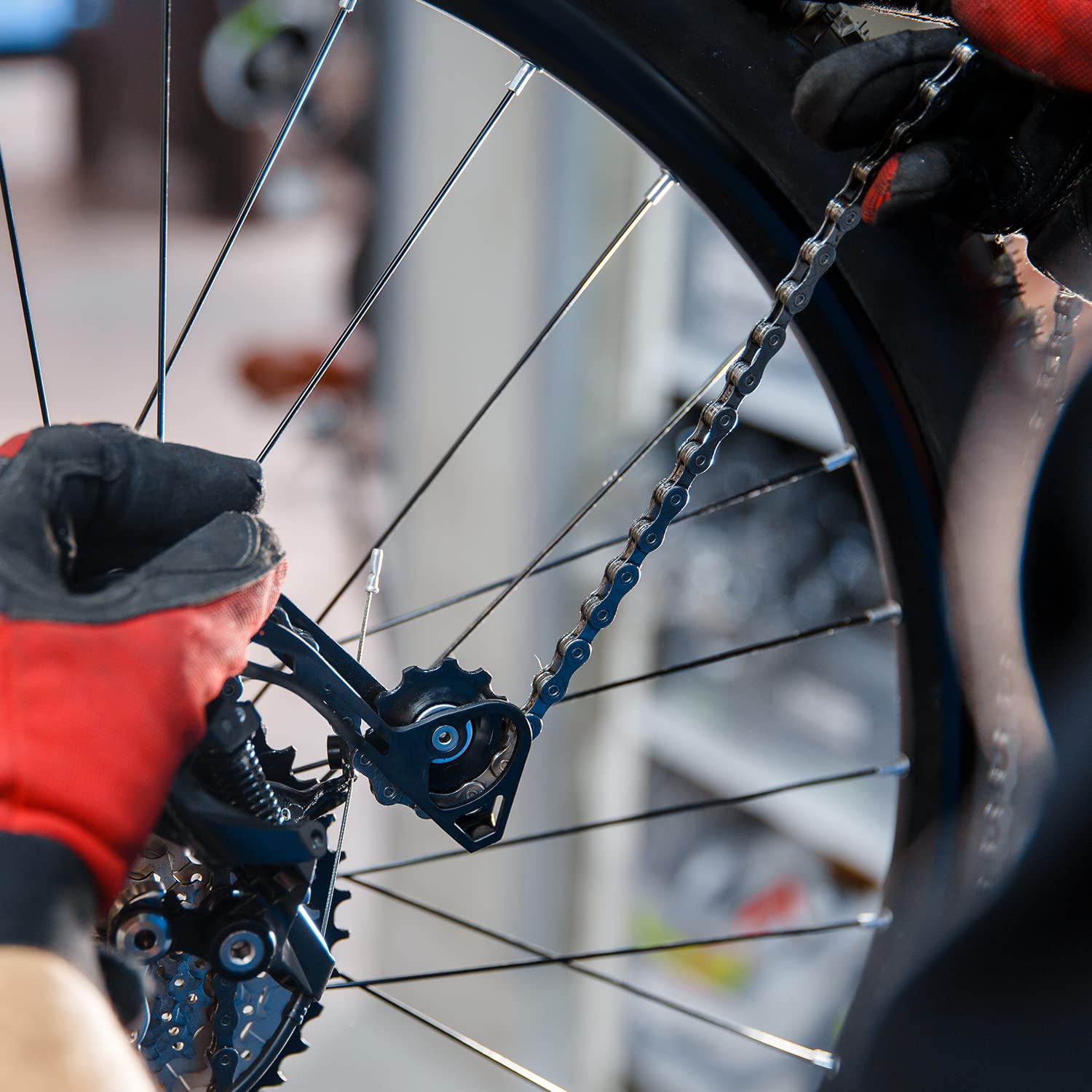 Chaîne de vélo dorée à 9 vitesses, 116 maillons, ultralégère, 9